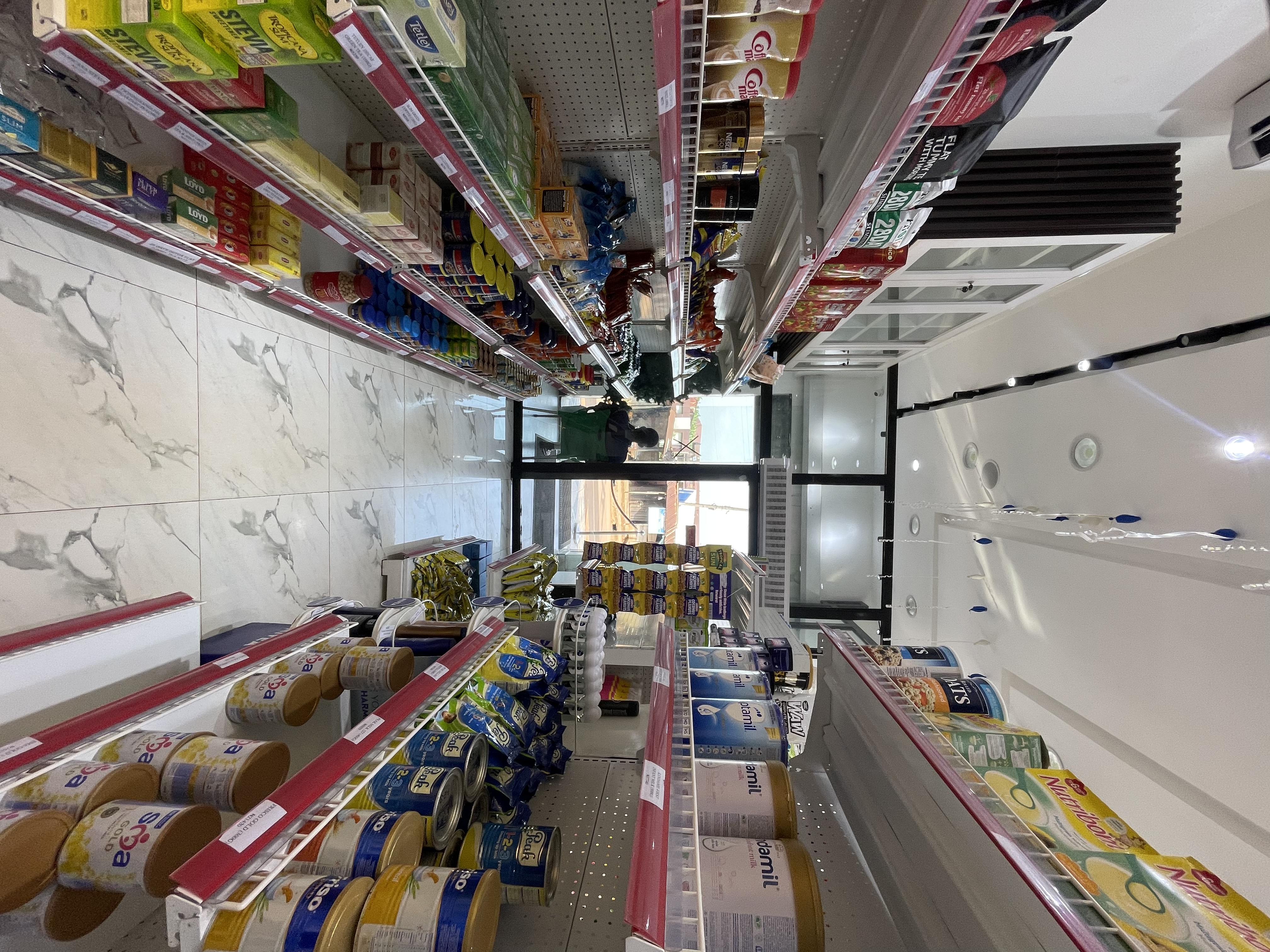 Wide aisles for easy shopping